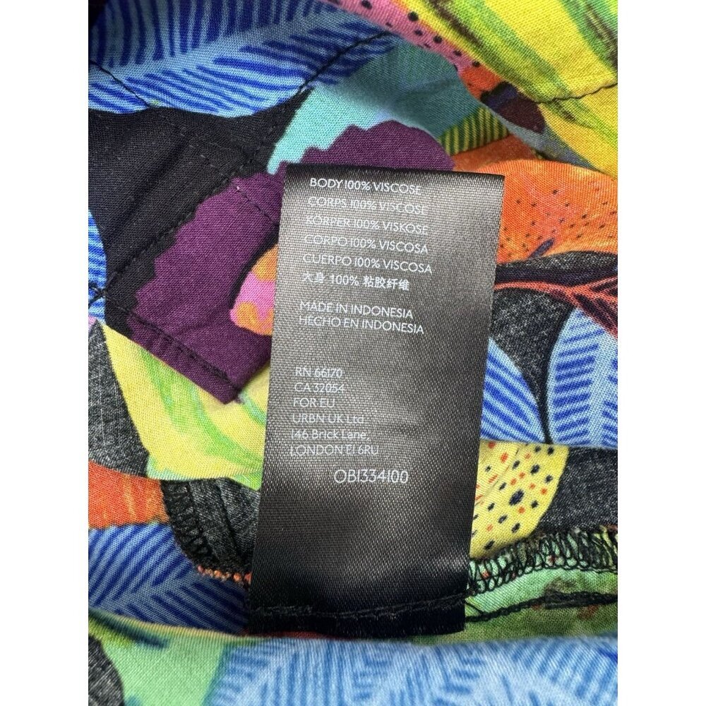 Anthropologie Orane Sigal Bonanza Surf Buttondown Top M Colorful Maximalist - Picture 8 of 10